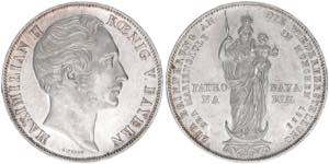 Maximilian II. 1848-1864 Bayern. 2 Gulden, ... 