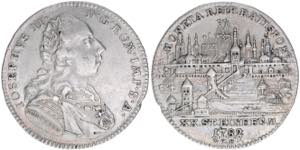 Joseph II. 1765-1790 Regensburg. 1/2 Taler, ... 