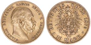 Wilhelm I. 1861-1888 Preussen. 10 Mark, 1875 ... 