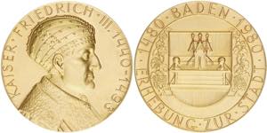 Friedrich III. 1440-1493 Medaille, 1980. zur ... 