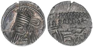 Osroes II. 190 Parther. Drachme, 190. 3,65g ... 