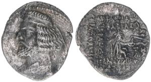Orodes II. 57-38 BC Parther. Drachme. 3,25g ... 