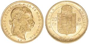 Franz Joseph I. 1848-1916 8 Forint=20 ... 