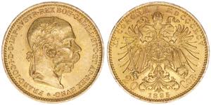 Franz Joseph I. 1848-1916 20 Kronen, 1895. ... 