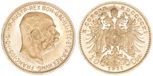 Franz Joseph I. 1848-1916 10 Kronen, 1911. ... 