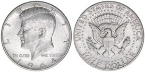 1/2 Dollar, 1964 Vereinigte Staaten von ... 