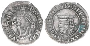 Ferdinand I. 1526-1564 Denar, 1545 KB. ... 