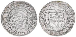 Ferdinand I. 1526-1564 Denar, 1554 KB. ... 