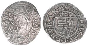 Maximilian II. 1564-1576 Denar, 1578 KB. ... 