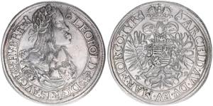 Leopold I. 1657-1705 1/2 Taler, 1665 KB. ... 