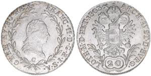 Franz II. (I.) 1792-1835 20 Kreuzer, 1803 C. ... 