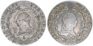 Franz II. (I.) 1792-1835 20 Kreuzer Avers, ... 