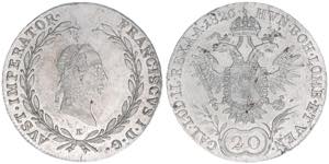 Franz II. (I.) 1792-1835 20 Kreuzer, 1826 E. ... 