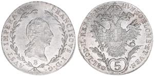 Franz II. (I.) 1792-1835 5 Kreuzer, 1818 B. ... 