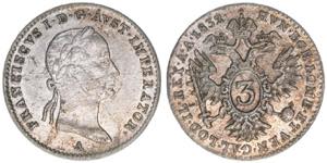 Franz II. (I.) 1792-1835 3 Kreuzer, 1832 A. ... 