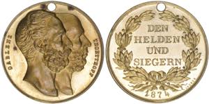 Franz Joseph I. 1848-1916 Medaille, 1874. ... 