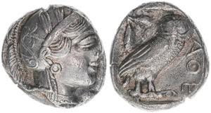 Athen Attica Griechen. Tetradrachme, 450-400 ... 