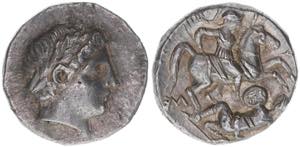 Paionien Patraos 335-315 BC Griechen. AR ... 