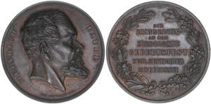Heinrich Laube Preussen. Bronzemedaille, ... 