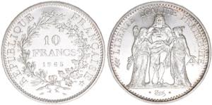 10 Francs, 1965 Frankreich. Silber. 24,84g ... 