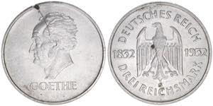 3 Reichsmark, 1932 D Deutsches Reich. zum ... 