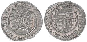 Matthias 1608-1619 Denar, 1613 KB. Kremnitz ... 