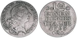 Friedrich II. 1740-1786 Brandenburg. 1/12 ... 