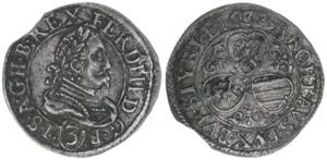 Ferdinand II. 1619-1637 3 Kreuzer, 1636. ... 