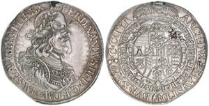 Ferdinand III. 1637-1657 Taler, 1657. selten ... 