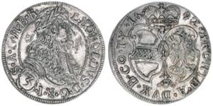 Leopold I. 1657-1704 3 Kreuzer, 1692. Ringe ... 
