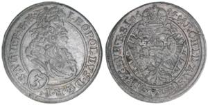 Leopold I. 1657-1704 3 Kreuzer, 1695 MMW. ... 
