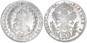 Joseph II. 1765-1790 20 Kreuzer, 1778 ... 