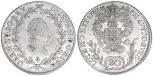 Joseph II. 1780-1790 20 Kreuzer, 1787 B. ... 