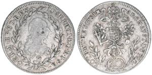 Joseph II. 1765-1790 20 Kreuzer, 1781 G. ... 