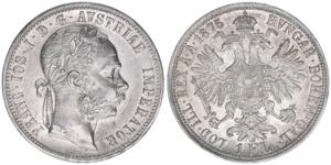 Franz Joseph I. 1848-1916 1 Gulden, 1875. ... 