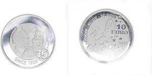 10 Euro, 2004 Belgien. 75 Jahre TIN TIN. ... 