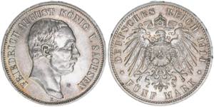 Friedrich August III. 1904-1918 Sachsen. 5 ... 