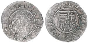 Rudolph II. 1576-1608 Denar, 1580 KB. ... 