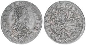 Ferdinand II. 1619-1637 3 Kreuzer, 1624. ... 