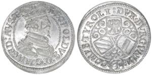 Erzherzog Leopold V. 1618-1632 3 Kreuzer, ... 