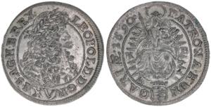 Leopold I. 1658-1705 15 Kreuzer, 1690 KB. ... 