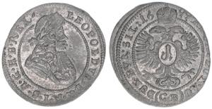 Leopold I. 1658-1705 1 Kreuzer, 1699 CB. ... 