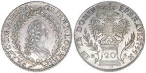 Franz I. Stephan 1745-1765 20 Kreuzer, 1755 ... 