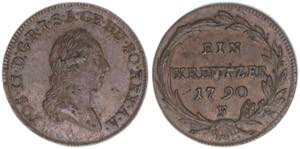 Joseph II. 1765-1790 1 Kreuzer, 1790 F. Hall ... 