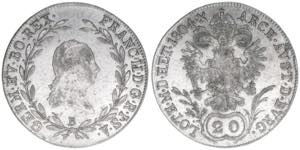 Kaiser Franz (II.) I.1792-1835 20 Kreuzer, ... 
