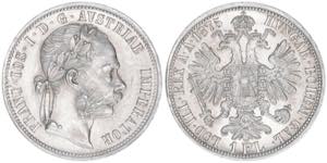 Franz Joseph I. 1848-1916 1 Gulden, 1875. ... 