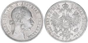 Franz Joseph I. 1848-1916 1 Gulden, 1879. ... 