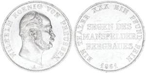 Wilhelm I. 1861-1888 Preussen. Ausbeutetaler ... 
