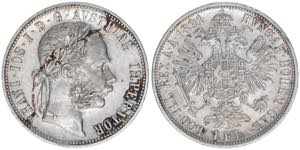 Franz Joseph I. 1848-1916 1 Gulden, 1891. ... 