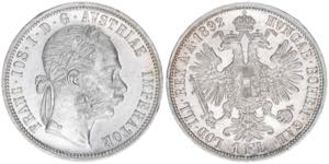 Franz Joseph I. 1848-1916 1 Gulden, 1892. ... 